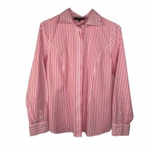 Jones NY Collection No Iron Button Down Sz12 EUC